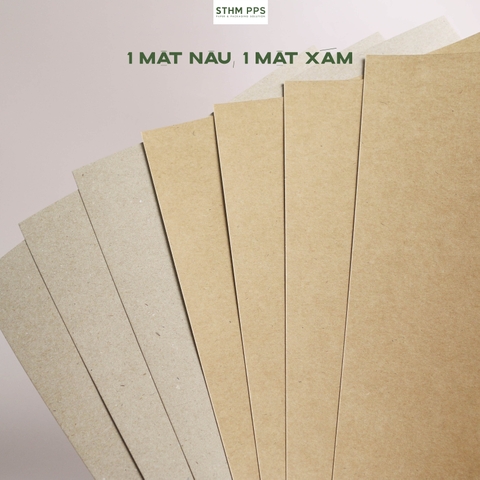 Giấy kraft Nhật nâu 1 mặt xấp 50 tờ