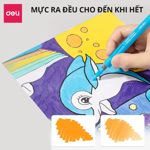 Bút sơn màu ACRYLIC MARKER DELI dạng Roller
