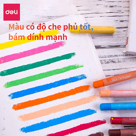Bút sáp dầu DELI 24 màu