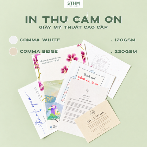 Giấy mỹ thuật Comma in theo yêu cầu