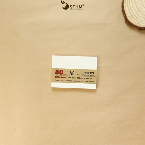 Giấy kem 80gsm xấp 100 tờ