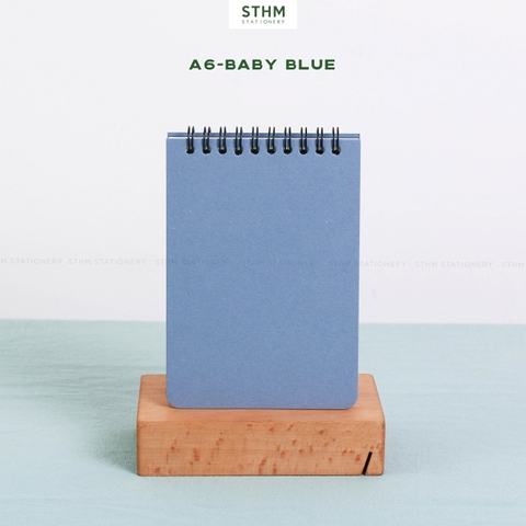 Sổ tay lò xo bìa trơn Basic notebook A6