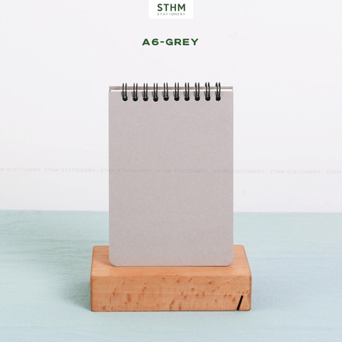 Sổ tay lò xo bìa trơn Basic notebook A6