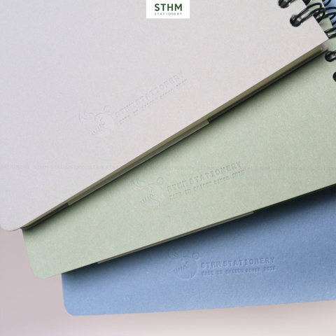 Sổ tay lò xo bìa trơn Basic notebook A5