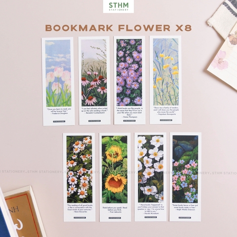 Thẻ đánh dấu trang sách Bookmark bộ 8 cái