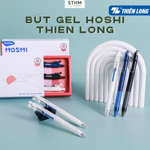 Bút gel HOSHI Thiên Long ngòi 0.5mm
