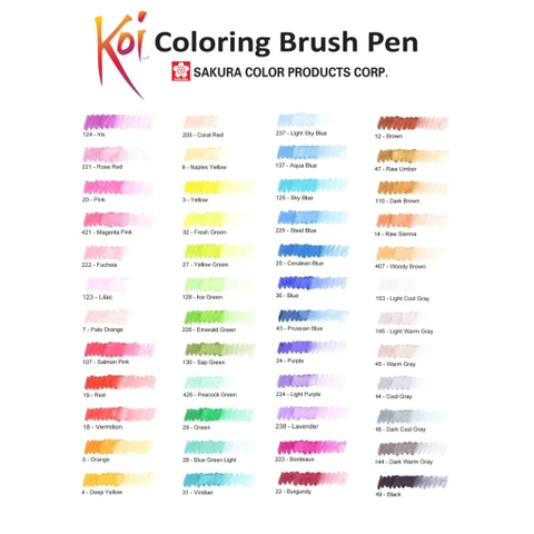 Bút cọ KOI coloring brush