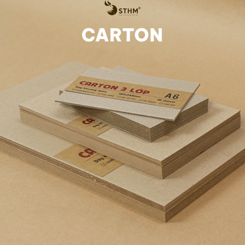 Giấy bìa cứng carton (chipboard) xấp 10 tờ