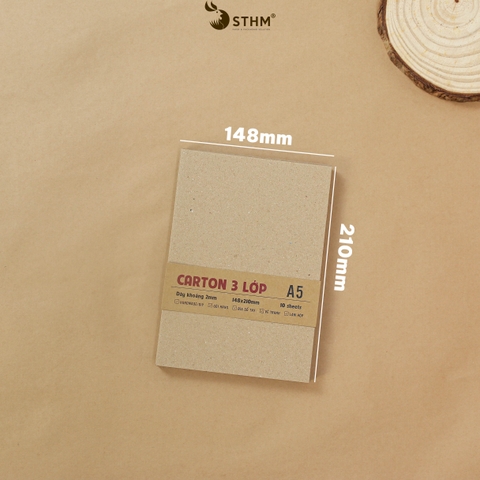 Giấy bìa cứng carton (chipboard) xấp 10 tờ