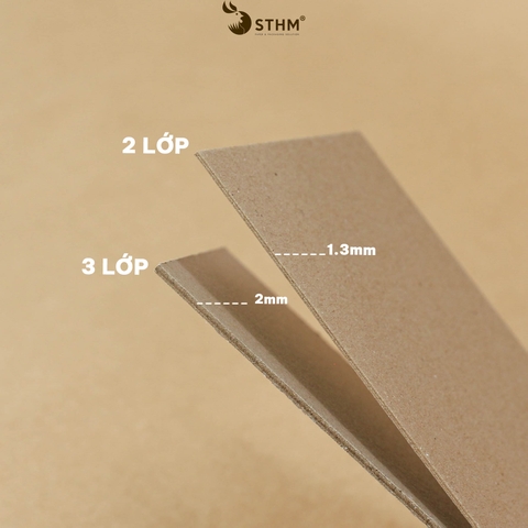 Giấy bìa cứng carton (chipboard) xấp 10 tờ