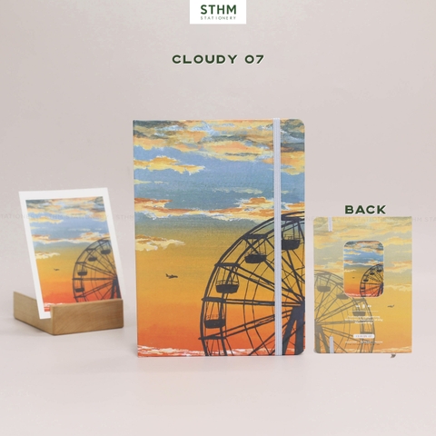 Sổ tay may chỉ bìa cứng Cloudy A5