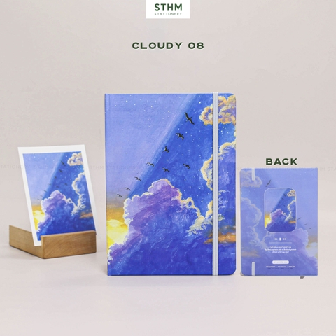 Sổ tay may chỉ bìa cứng Cloudy A5