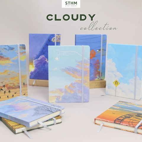 Sổ tay may chỉ bìa cứng Cloudy A5