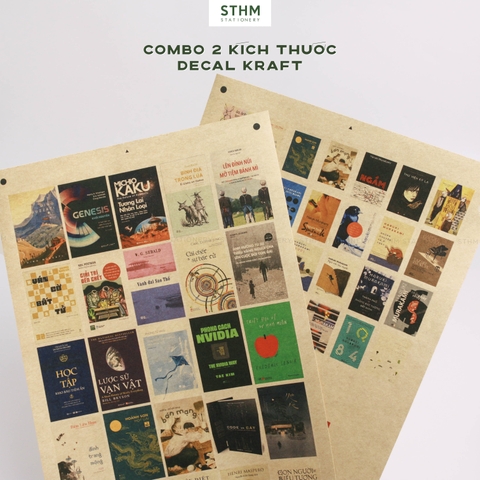 Giấy tự dính (sticker) tên sách theo yêu cầu A4 (32 cái nhãn)