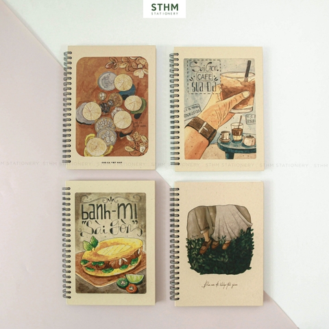 Sổ tay lò xo bìa cứng COZY A5