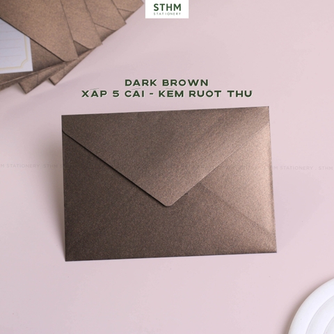 Bao thư ánh kim kèm ruột thư xấp 5 cái A6