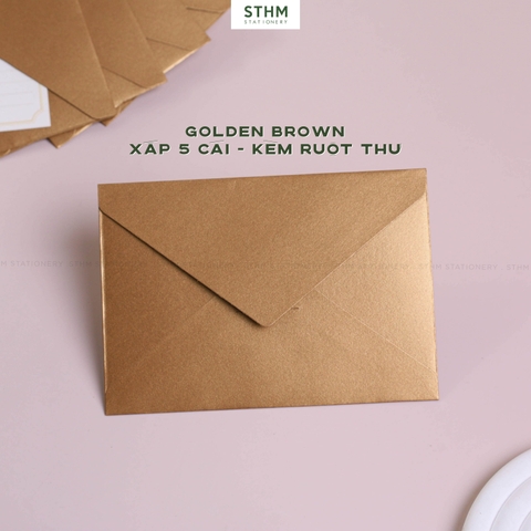 Bao thư ánh kim kèm ruột thư xấp 5 cái A6