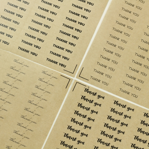 Giấy tự dính (sticker) cắt demi hình tròn xấp 4 tờ A4