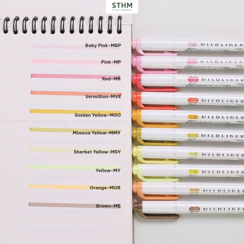 Bút dạ quang ZEBRA MILDLINER 2 đầu