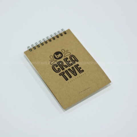 Sổ tay lò xo bìa mềm Typography A6
