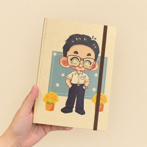 Sổ tay may chỉ in CHIBI bìa cứng TYC A5