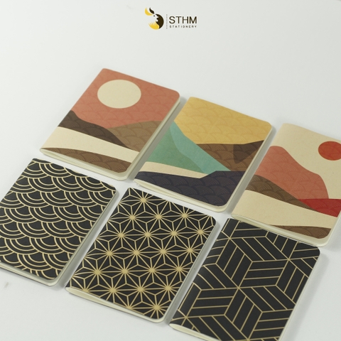 Sổ tay may chỉ giữa bìa mềm bỏ túi Pocket Notebook