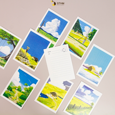 Thiệp giấy Postcard A6 xấp 8 cái