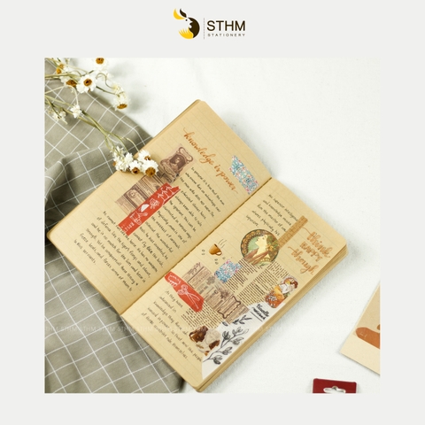 Sổ tay may chỉ giữa bìa mềm Refill Traveller