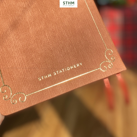 Sổ tay may chỉ bìa cứng PU A5 Nhật ký đọc sách Reading Jounal