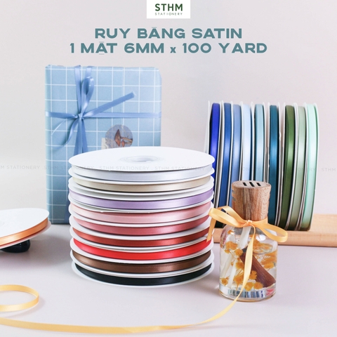 Ruy băng satin 6mmx100yard