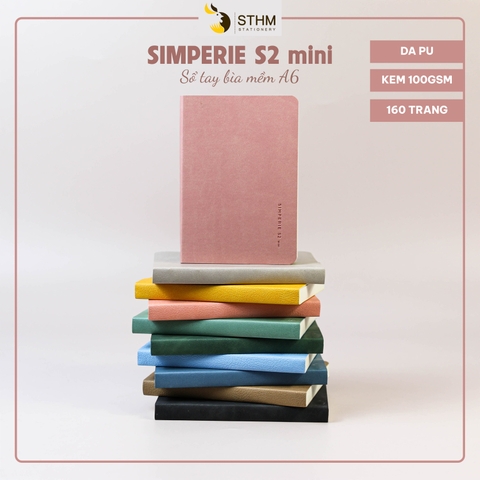 Sổ tay may chỉ bìa mềm PU Simperie S2mini