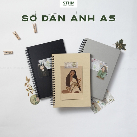 Sổ dán ảnh lò xo A5