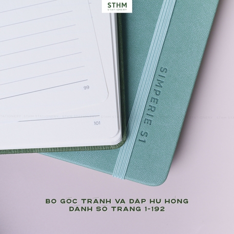 Sổ tay may chỉ bìa cứng PU Simperie S1 A5