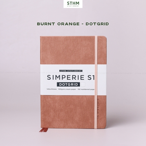 Sổ tay may chỉ bìa cứng PU Simperie S1 A5