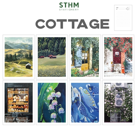 Thiệp giấy Postcard A6 xấp 8 cái