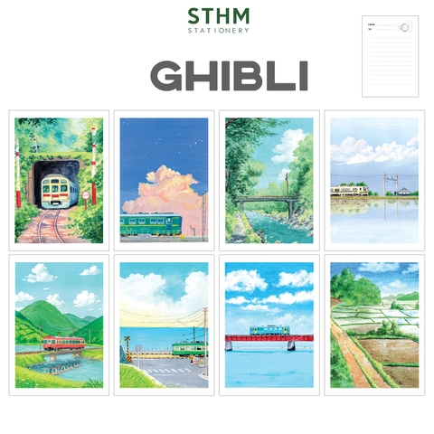 Thiệp giấy Postcard A6 xấp 8 cái