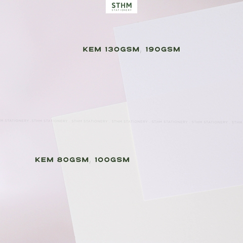 Giấy kem 100gsm xấp 100 tờ