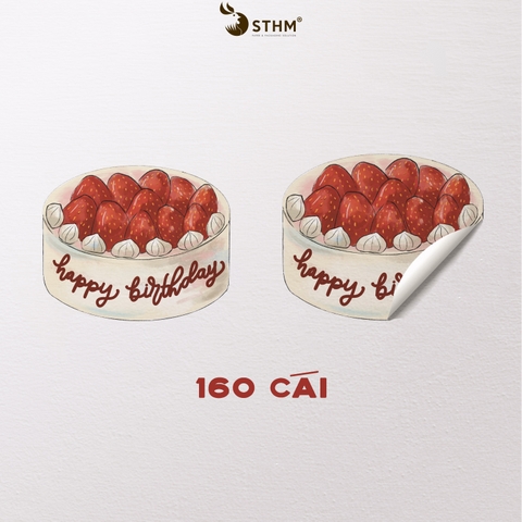 Giấy tự dính (sticker) cắt demi hình tròn xấp 4 tờ A4