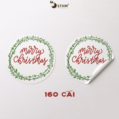 Giấy tự dính (sticker) cắt demi hình tròn xấp 4 tờ A4
