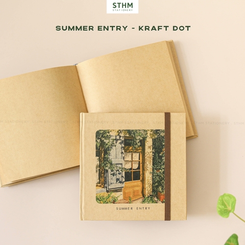 Sổ tay may chỉ bìa cứng Vintage Asthetic 14x14cm