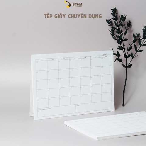 Tệp giấy kem 190gsm PLANNER A5