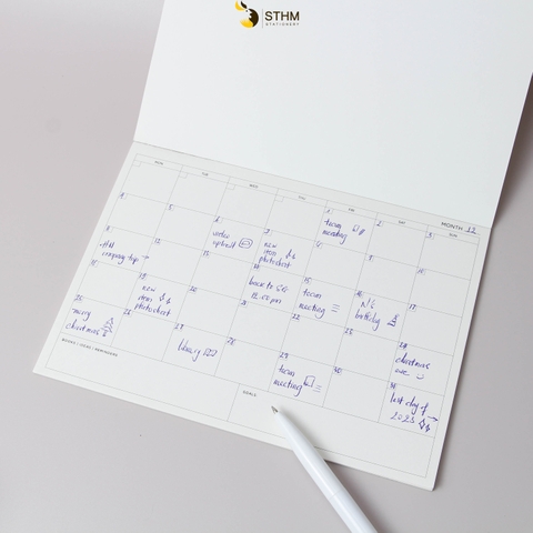Tệp giấy kem 190gsm PLANNER A5