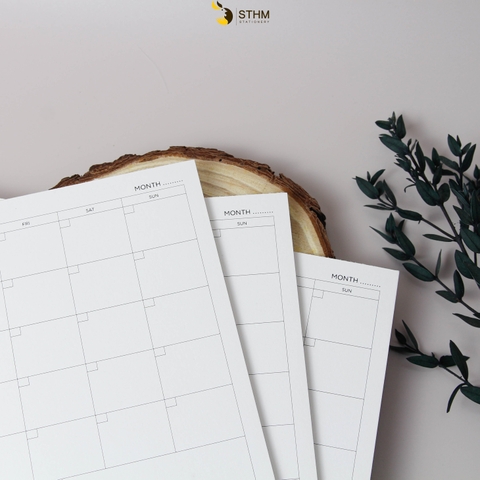 Tệp giấy kem 190gsm PLANNER A5