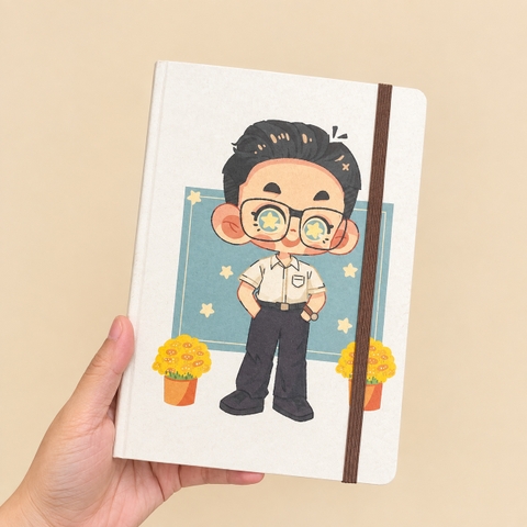 Sổ tay may chỉ in CHIBI bìa cứng TYC A5