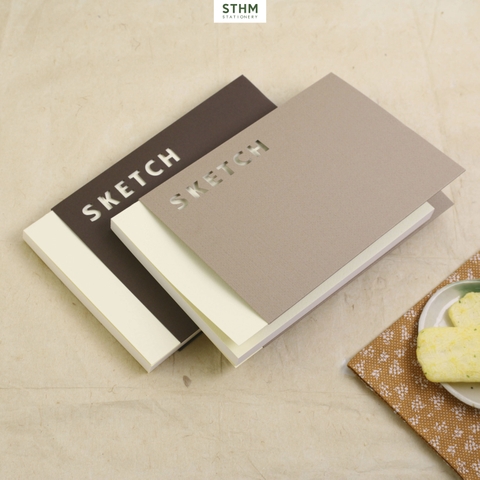 Sổ tay may chỉ bìa mềm mỹ thuật SKETCH giấy kem 130gsm A5