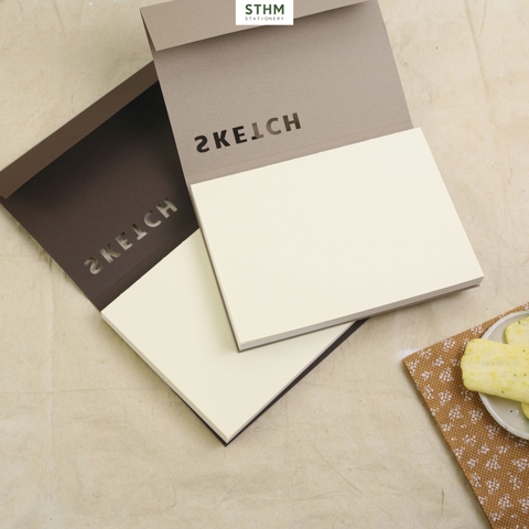 Sổ tay may chỉ bìa mềm mỹ thuật SKETCH giấy kem 130gsm A5