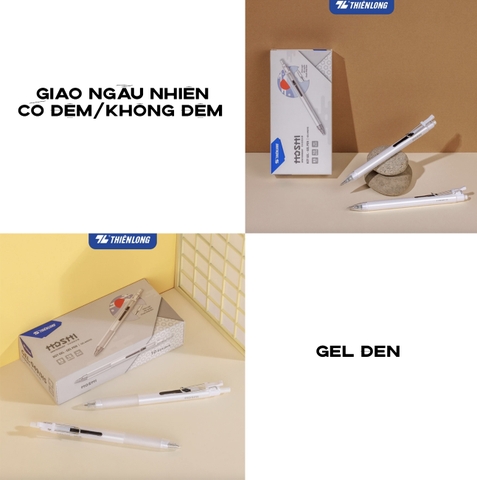 Bút gel HOSHI Thiên Long ngòi 0.5mm