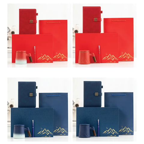 GS 016 - GIFTSET (Cốc Uống Trà + Sổ Tay + Bút Ký)