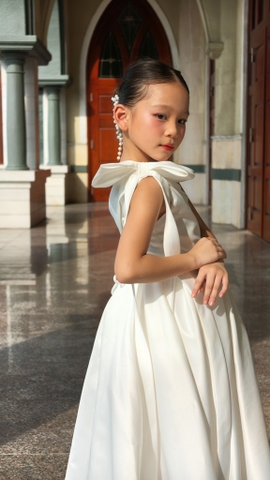 Jolie Dress - Đầm lệch vai tafta cao cấp