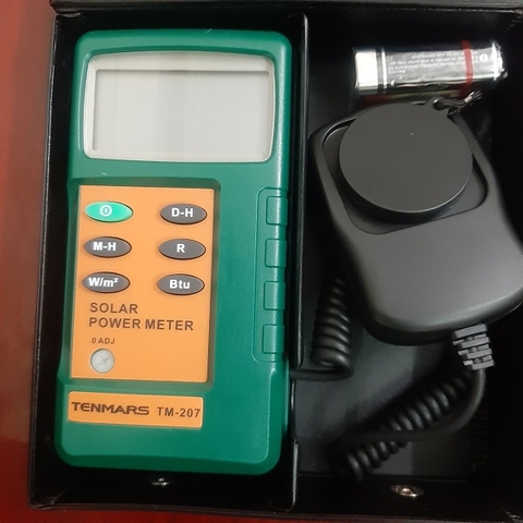 Máy đo bức xạ mặt trời Model: TM-207 Hãng SX: Tenmars – Đài loan